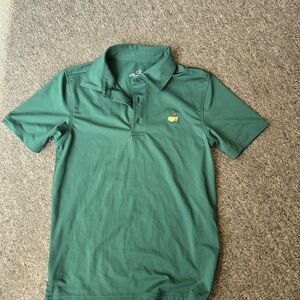 Masters Kids Youth Performance Tech Green Polo Golf Shirt Size XS=5-6